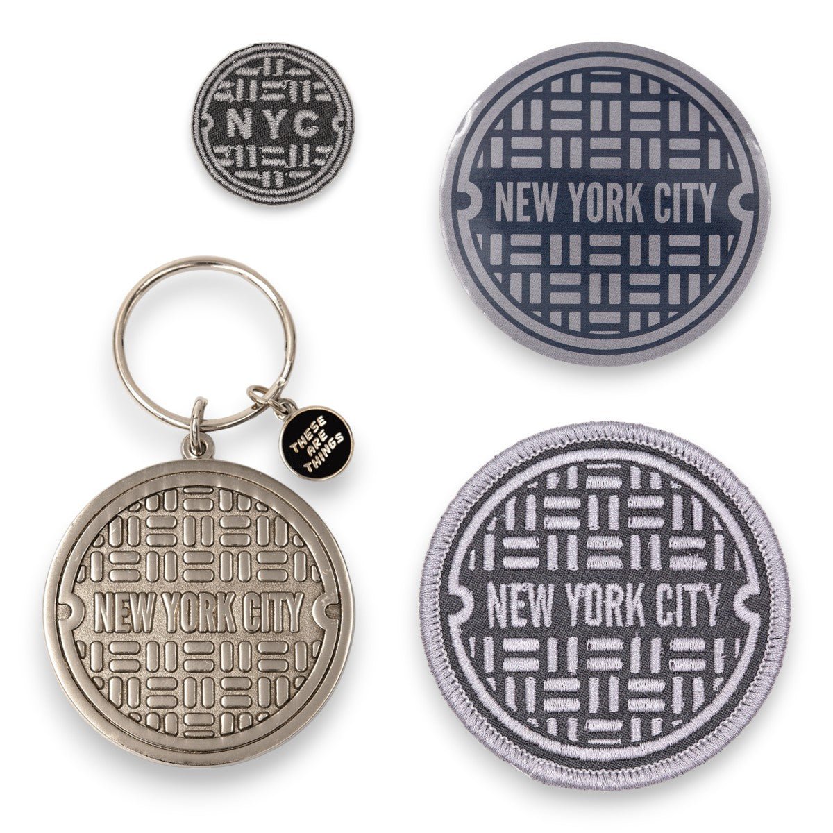 NYC Sewer Enamel Keychain - Wander Together Outfitters