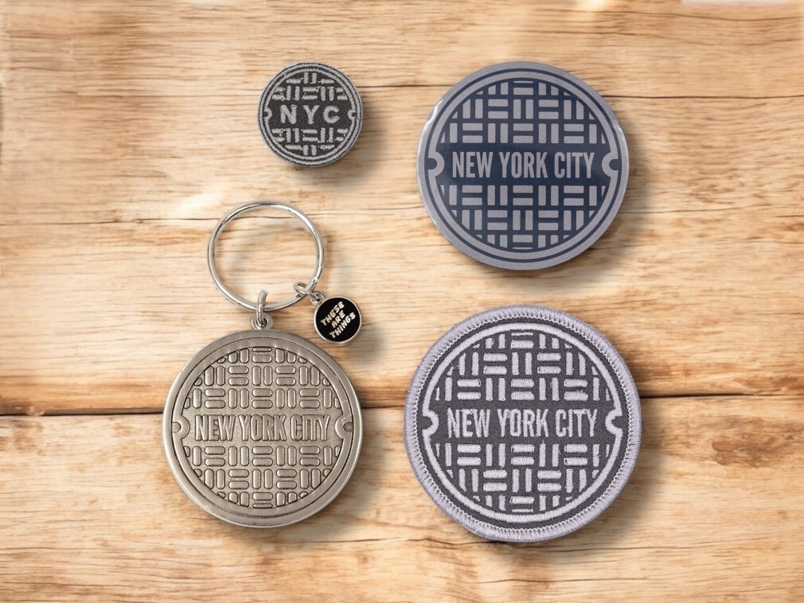 NYC Sewer Enamel Keychain - Wander Together Outfitters