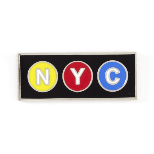 NYC Subway Enamel Pin - Wander Together Outfitters