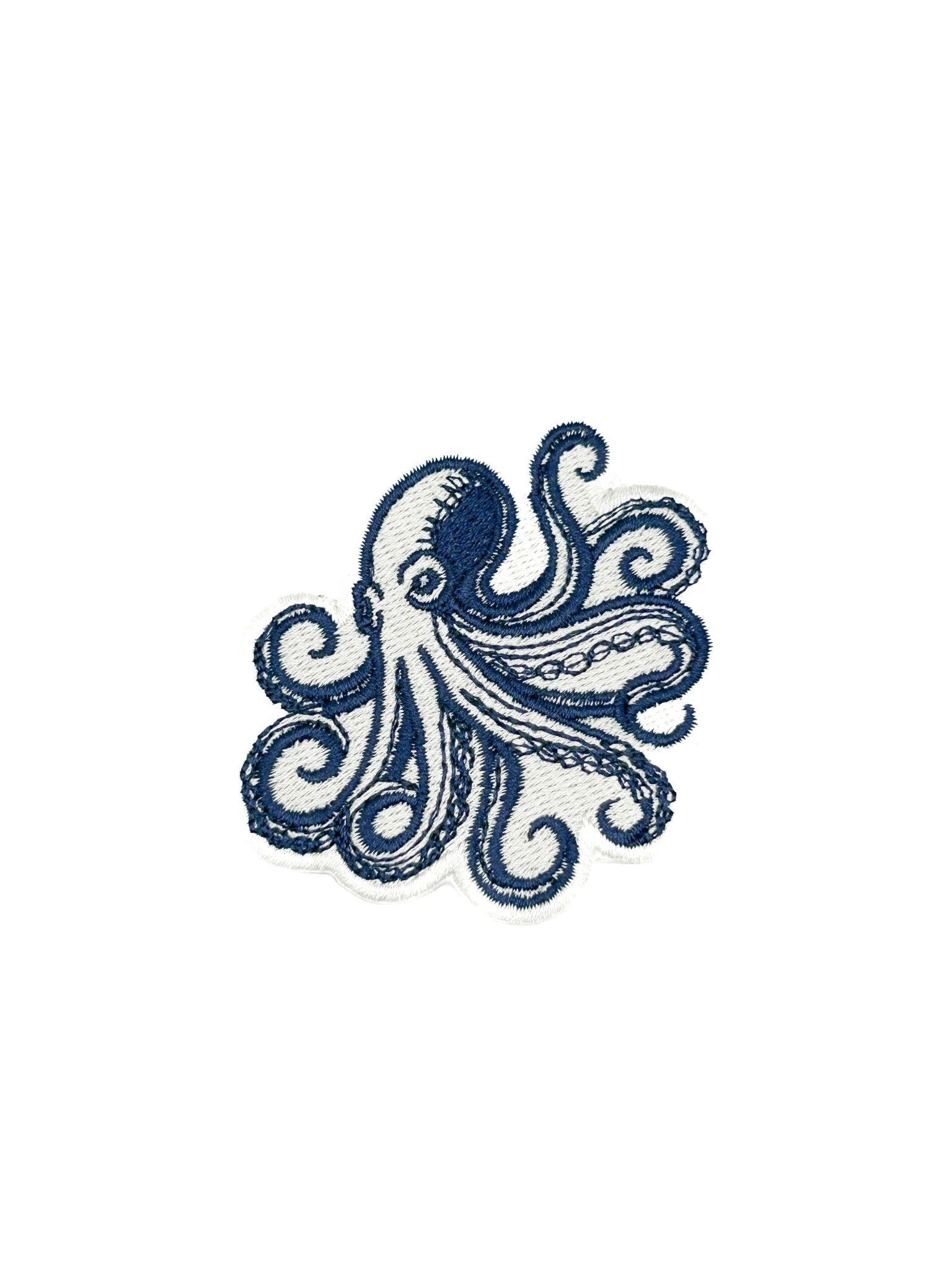 Octopus Embroidered Iron On Patch - Wander Together Outfitters