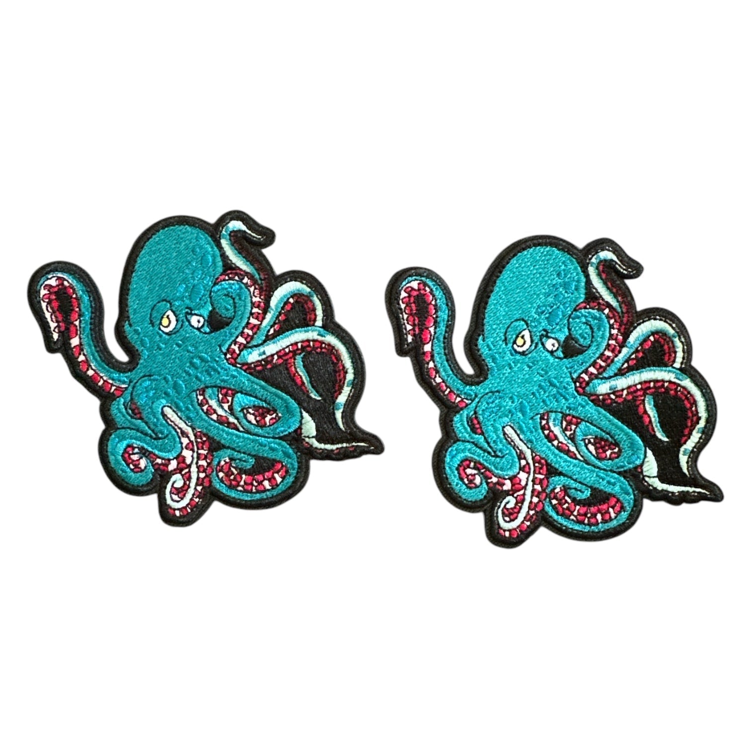 Octopus Embroidered Iron On Patch - Wander Together Outfitters