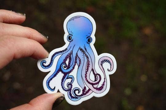 Octopus Sticker - Ocean Sticker - Wander Together Outfitters
