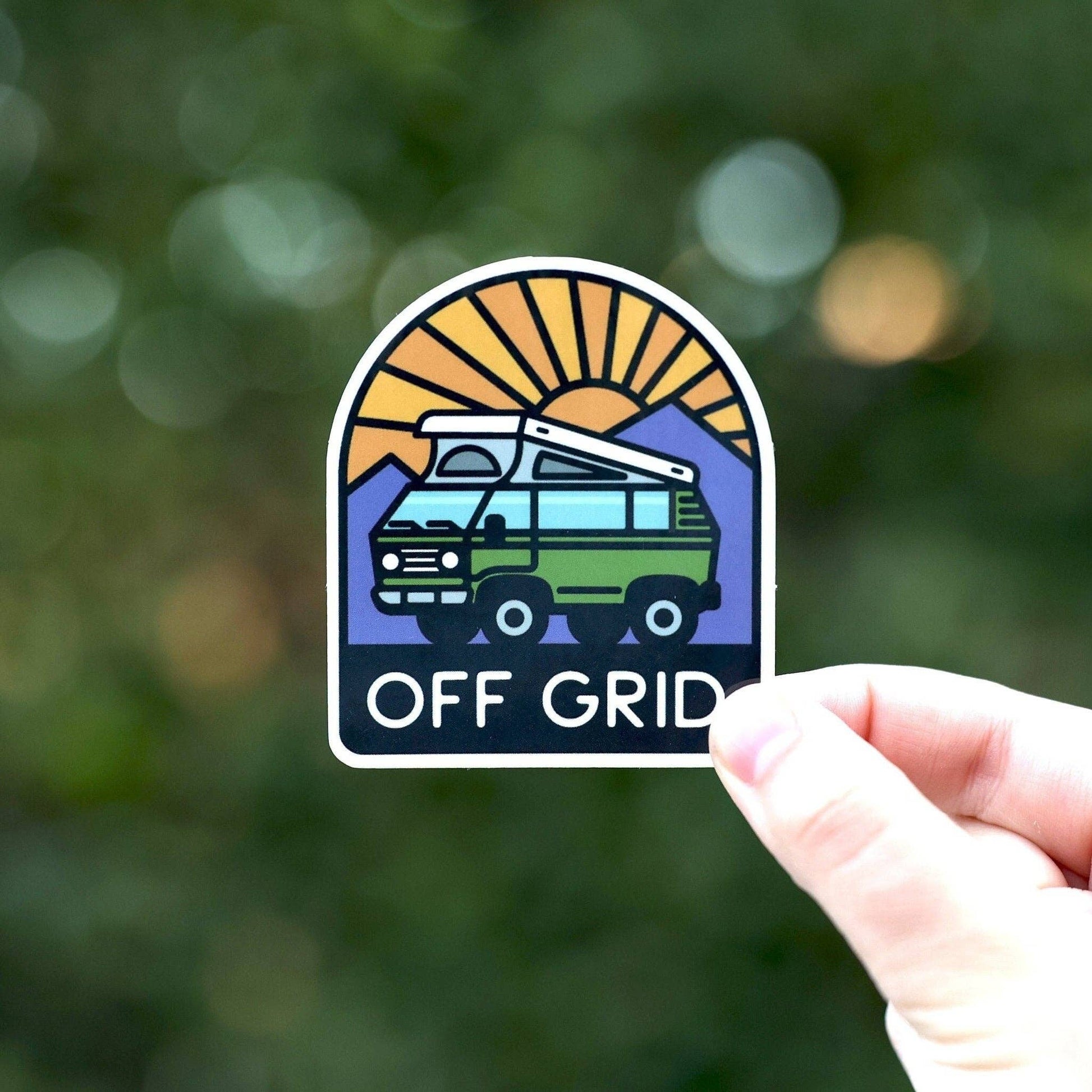 “Off Grid” Van Life Waterproof Vinyl Decal - Wander Together Outfitters