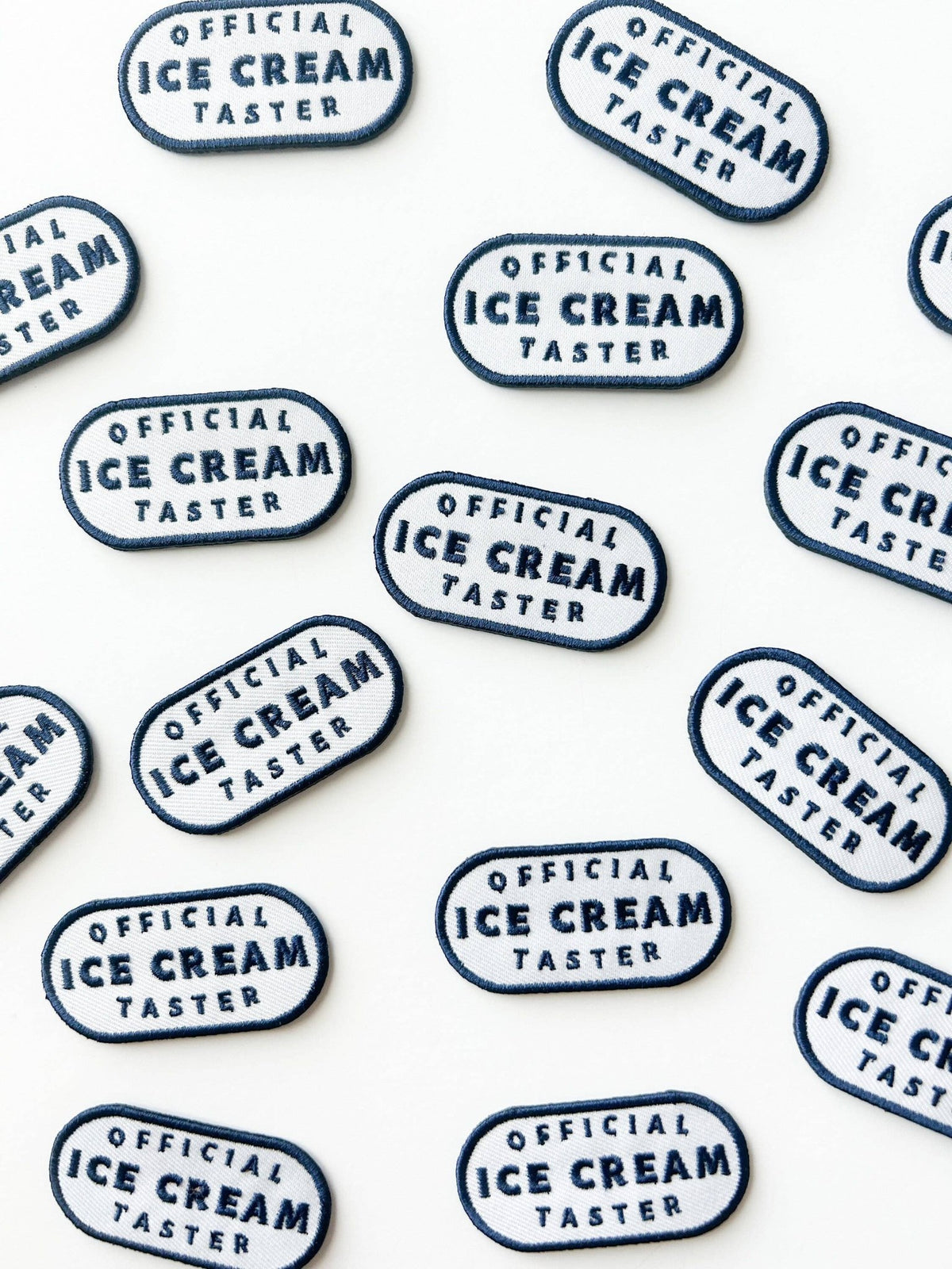 Official Ice Cream Taster Embroidered Iron On Patch - Wander Together Outfitters