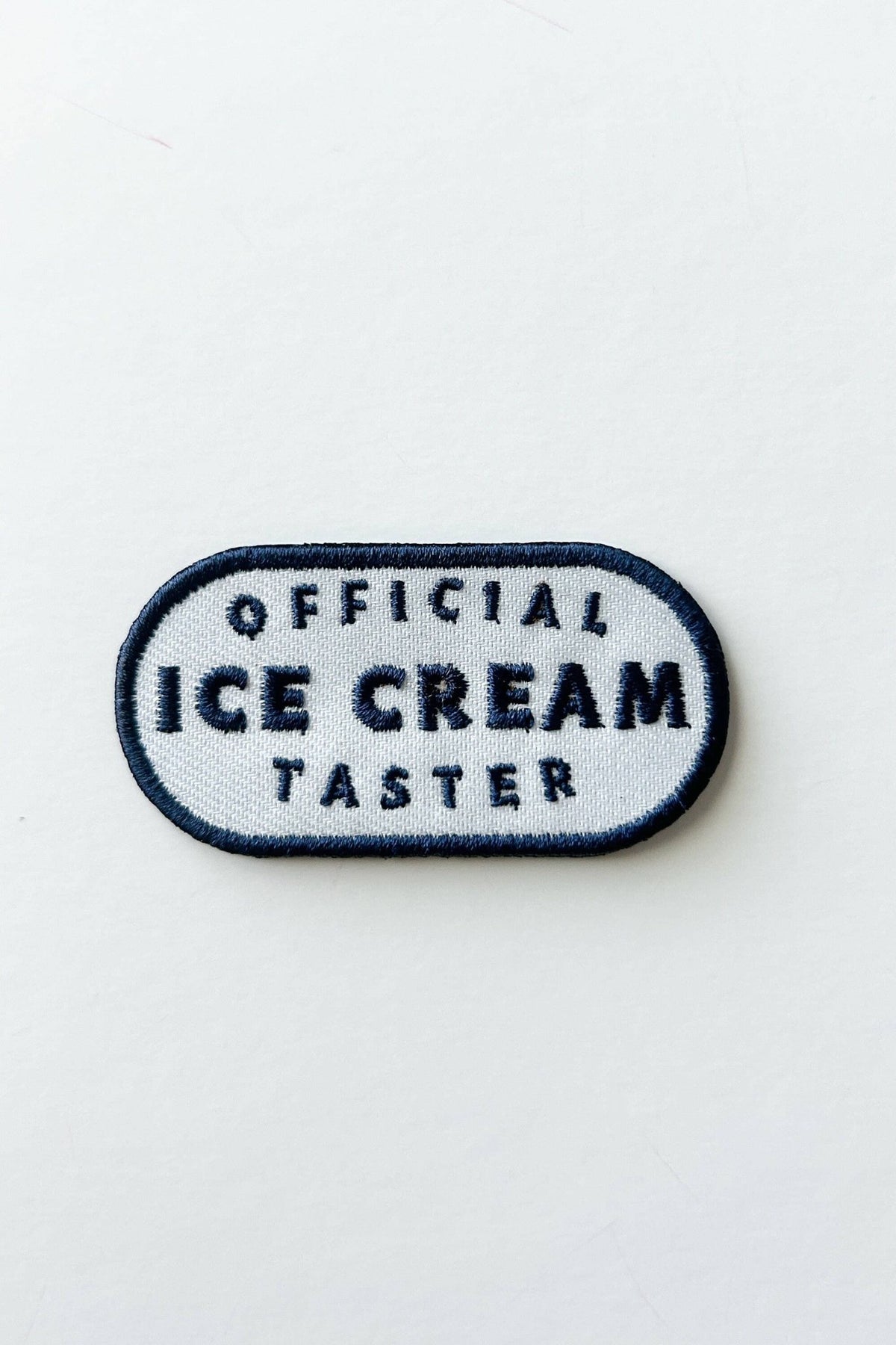 Official Ice Cream Taster Embroidered Iron On Patch - Wander Together Outfitters
