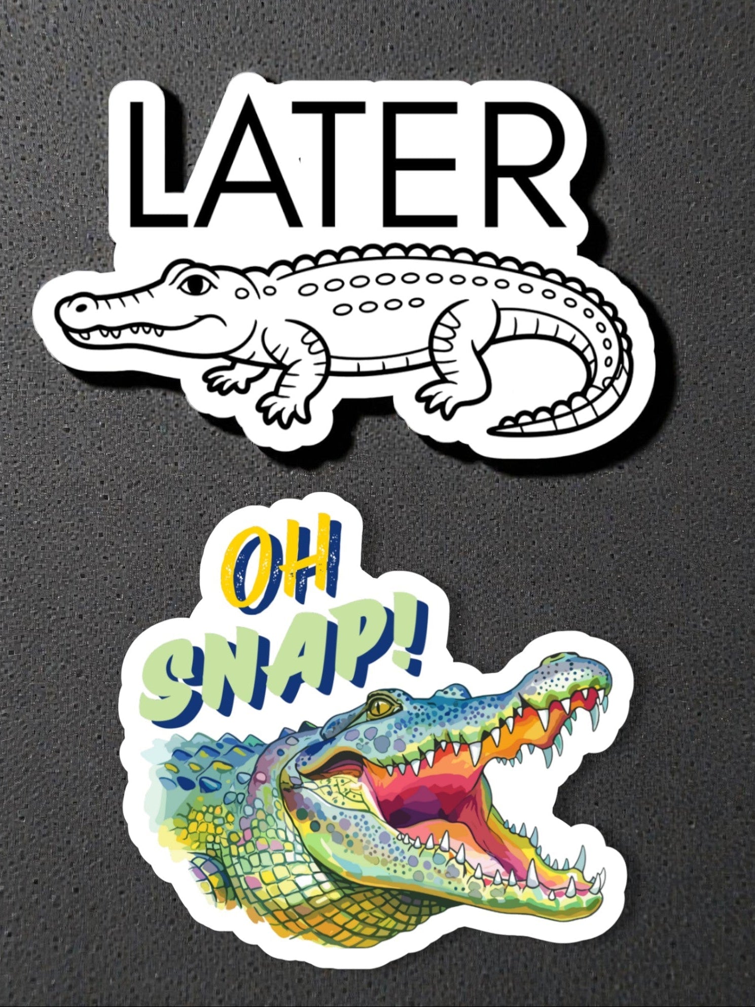 "Oh Snap" Funny Alligator Vinyl Gator Sticker - Wander Together Outfitters