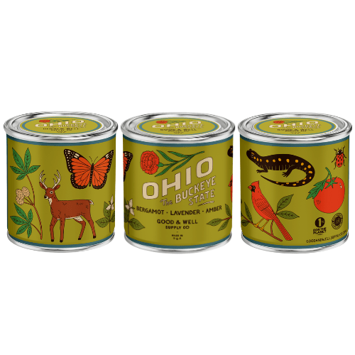 Ohio State Candle (bergaot, Lavender, Amber) - Wander Together Outfitters