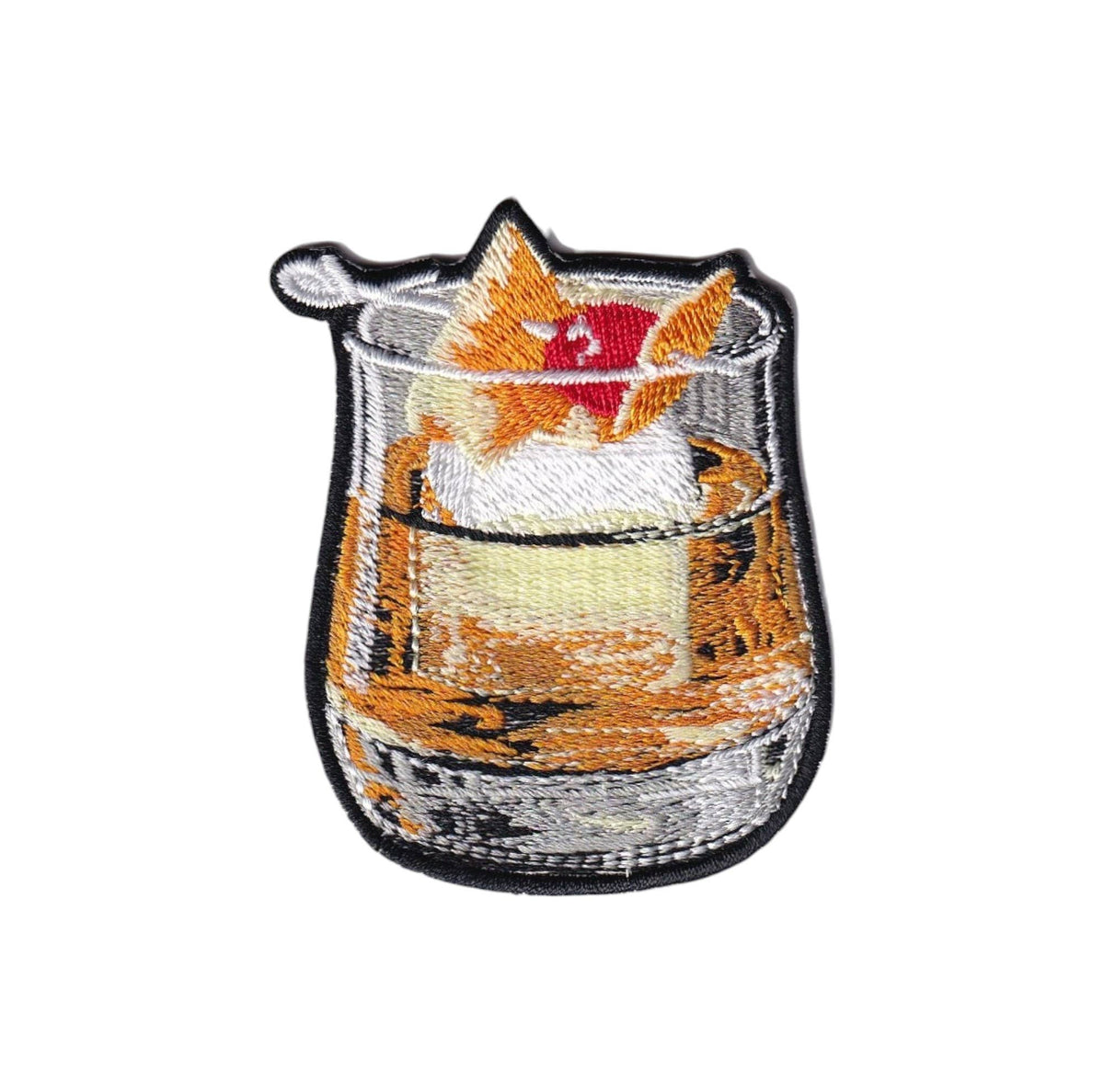 Old Fashioned Whiskey Drinks Embroidered Iron On Patch - Wander Together Outfitters
