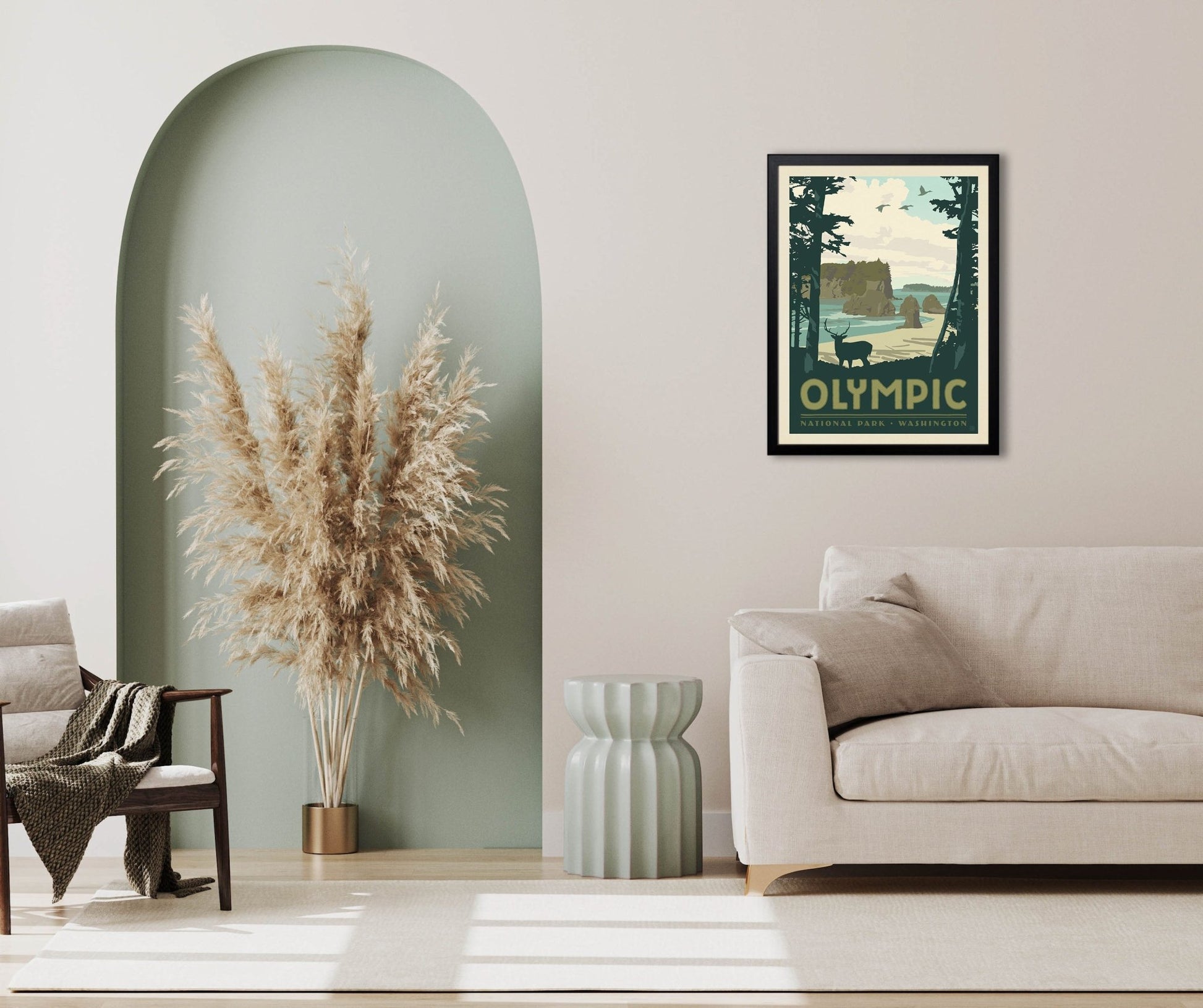 Olympic National Park (63 National Parks) Art Print - Wander Together Outfitters