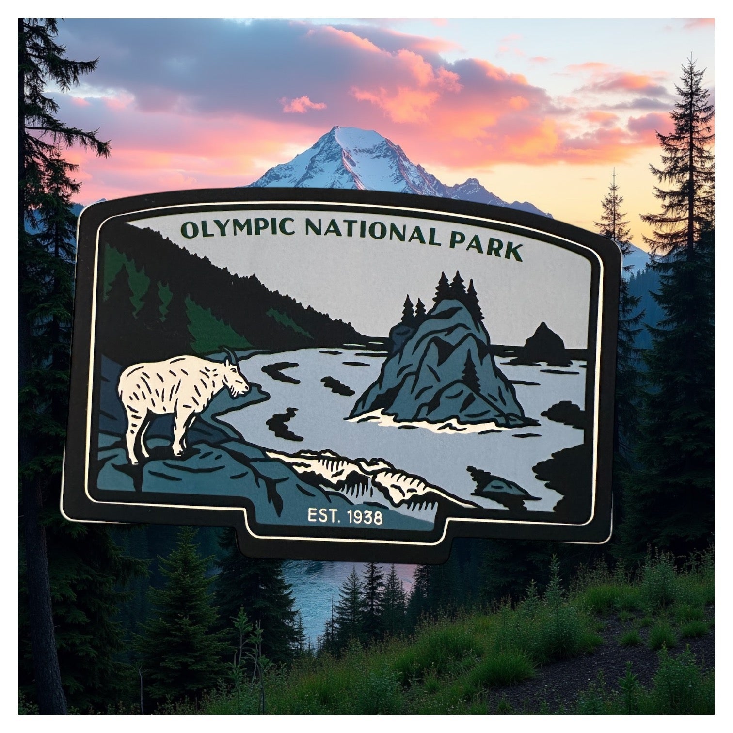 Olympic National Park Vinyl Decal Sticker - Wander Together Outfitters