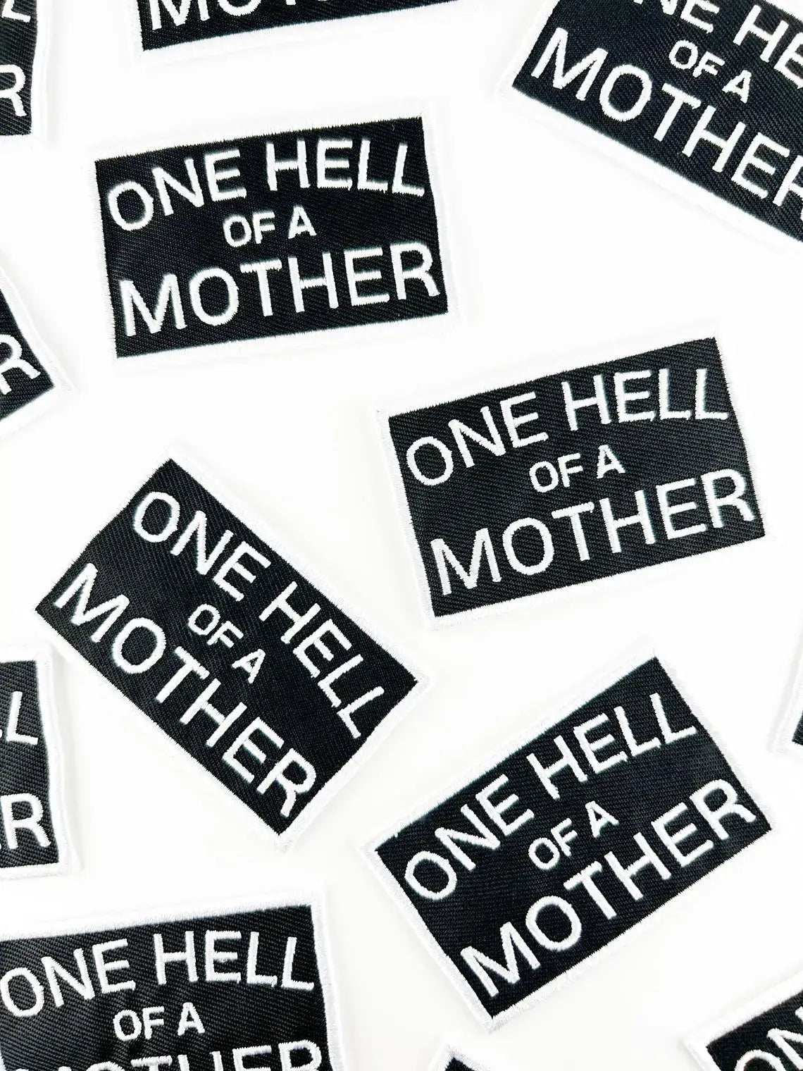 One Hell of a Mother Embroidered Iron - On Patch Mom Moms Gift - Wander Together Outfitters