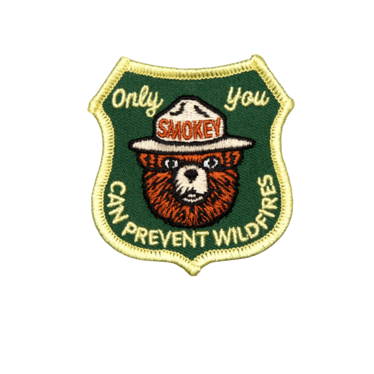 "Only You Can Prevent Wildfires" Smokey Bear Forestry Embroidered Patch - Wander Together Outfitters