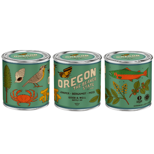Oregon State Candle (Moss, Juniper Berries, Bergamot) - Wander Together Outfitters