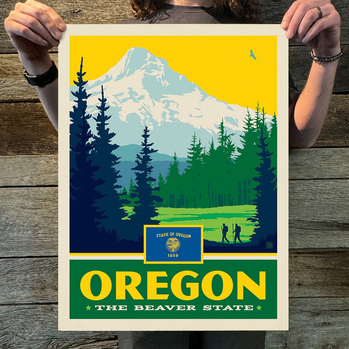 Oregon (State Pride) Art Print - Wander Together Outfitters