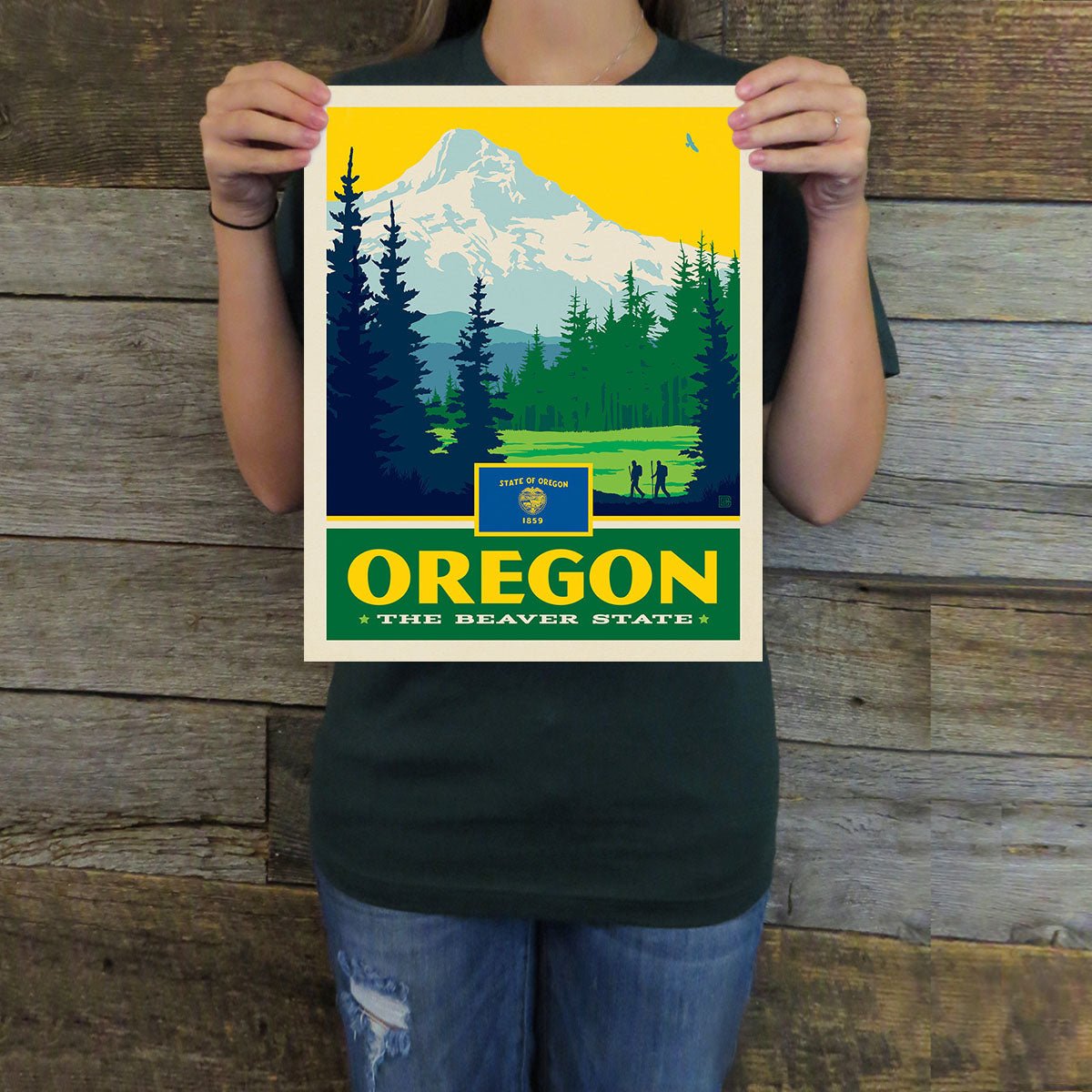 Oregon (State Pride) Art Print - Wander Together Outfitters