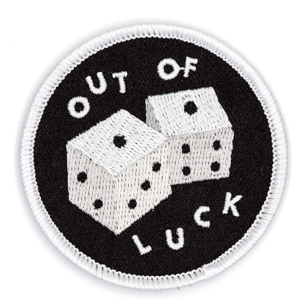 "Out Of Luck" Embroidered Iron - On Patch - Wander Together Outfitters