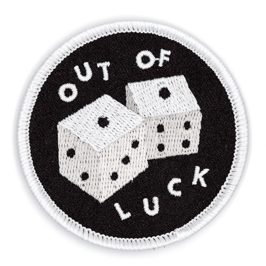 "Out Of Luck" Embroidered Iron - On Patch - Wander Together Outfitters