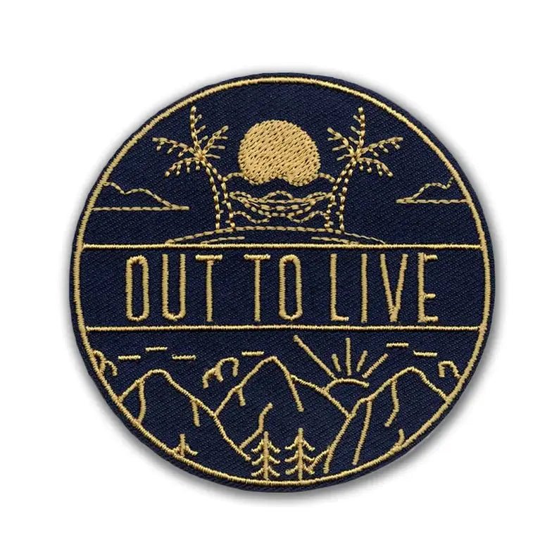 "Out To Live" Iron On or Sew Patch - Wander Together Outfitters