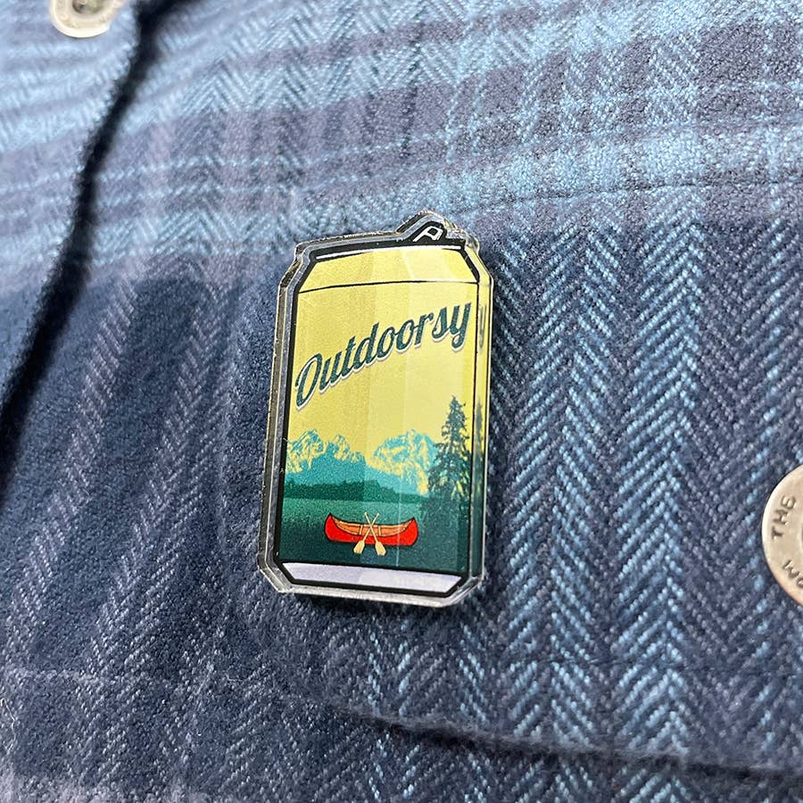 "Outdoorsy" Canoe Beer Funny Acrylic Pins (CLEARANCE) - Wander Together Outfitters