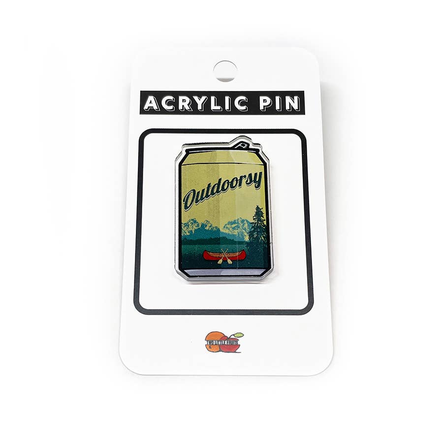 "Outdoorsy" Canoe Beer Funny Acrylic Pins (CLEARANCE) - Wander Together Outfitters