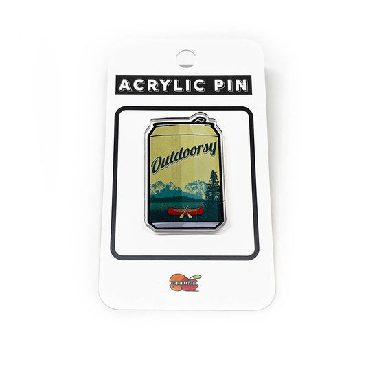"Outdoorsy" Canoe Beer Funny Acrylic Pins (CLEARANCE) - Wander Together Outfitters