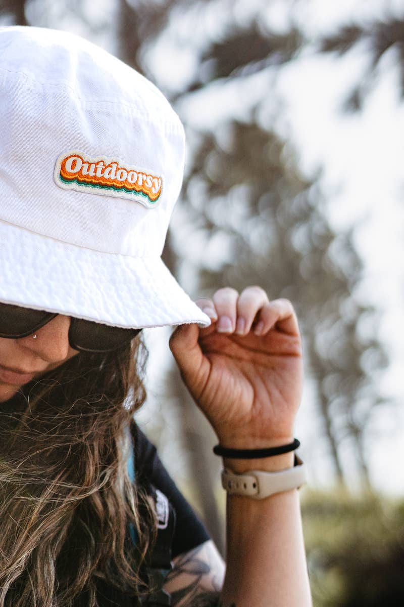 “Outdoorsy” Embroidered Iron On Patch - Wander Together Outfitters