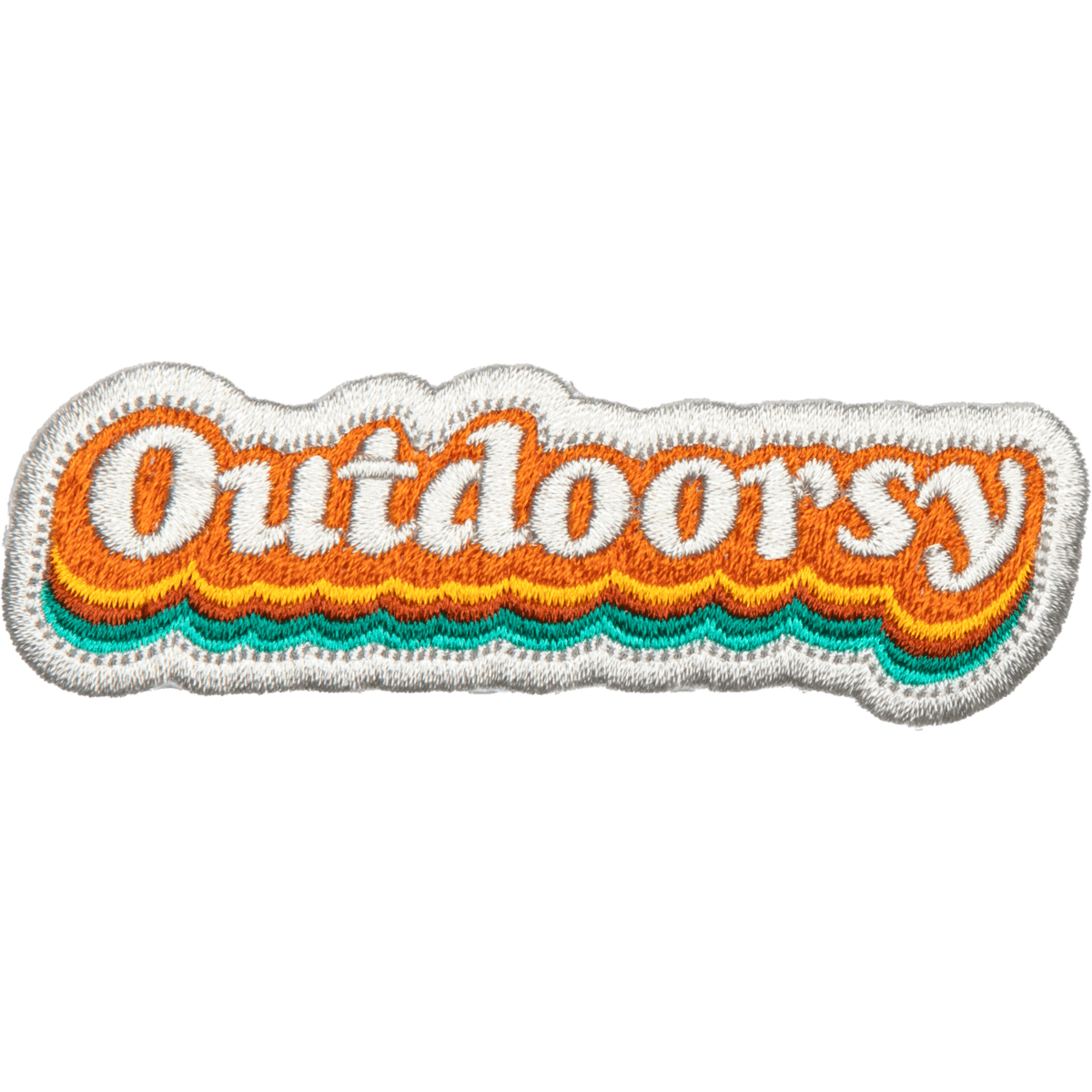 “Outdoorsy” Embroidered Iron On Patch - Wander Together Outfitters