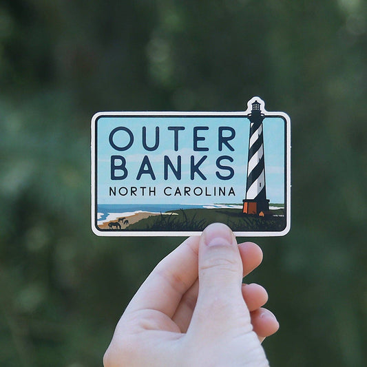 Outer Banks Waterproof & UV Resistant Vinyl Sticker - Wander Together Outfitters