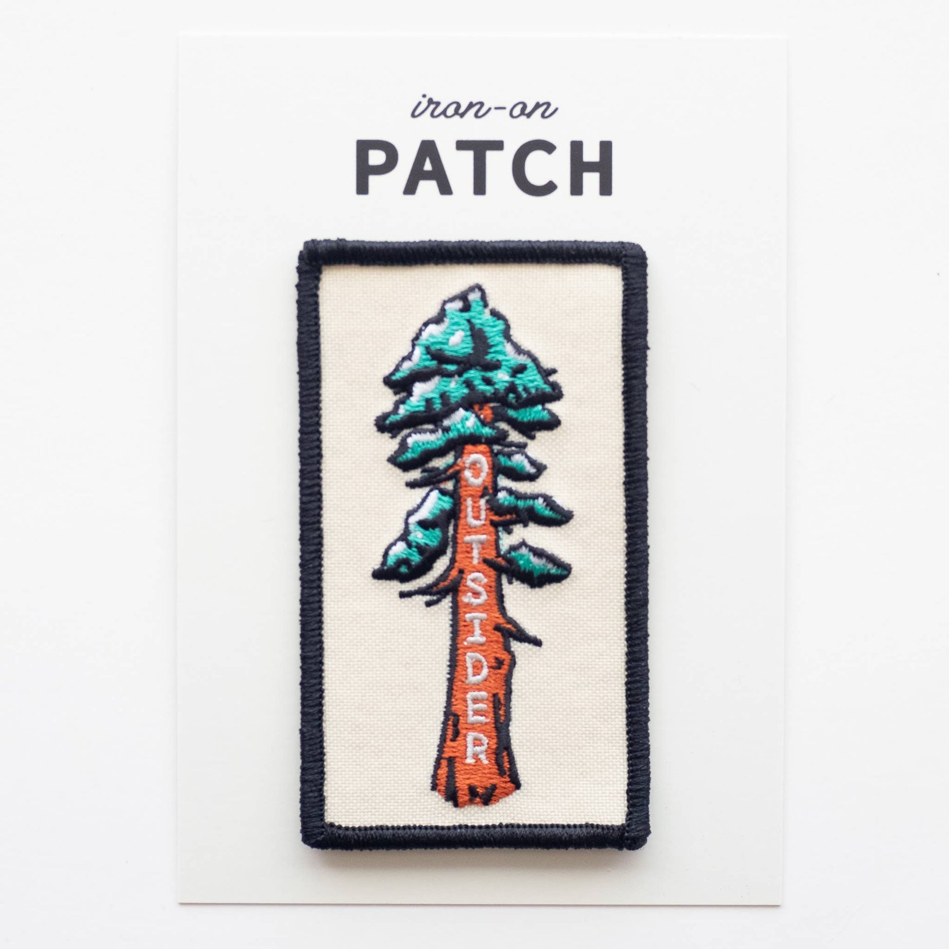 Outsider Sequoia Tree Embroidered Iron on Patch - Wander Together Outfitters