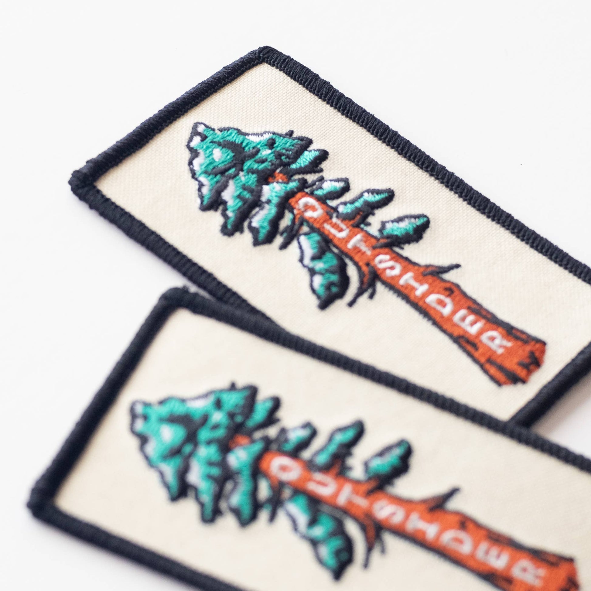 Outsider Sequoia Tree Embroidered Iron on Patch - Wander Together Outfitters