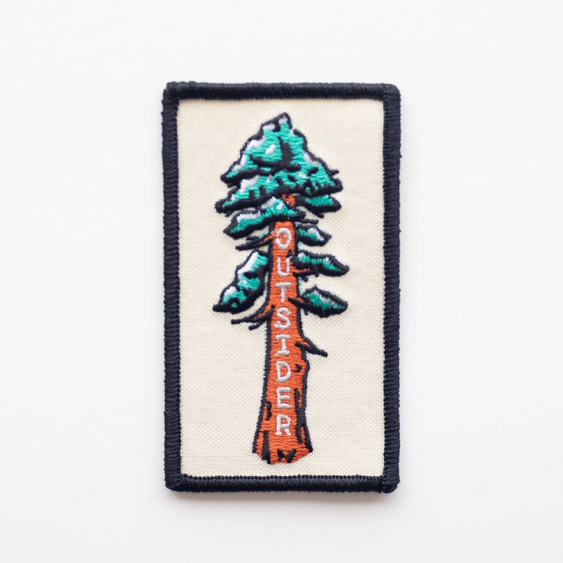 Outsider Sequoia Tree Embroidered Iron on Patch - Wander Together Outfitters