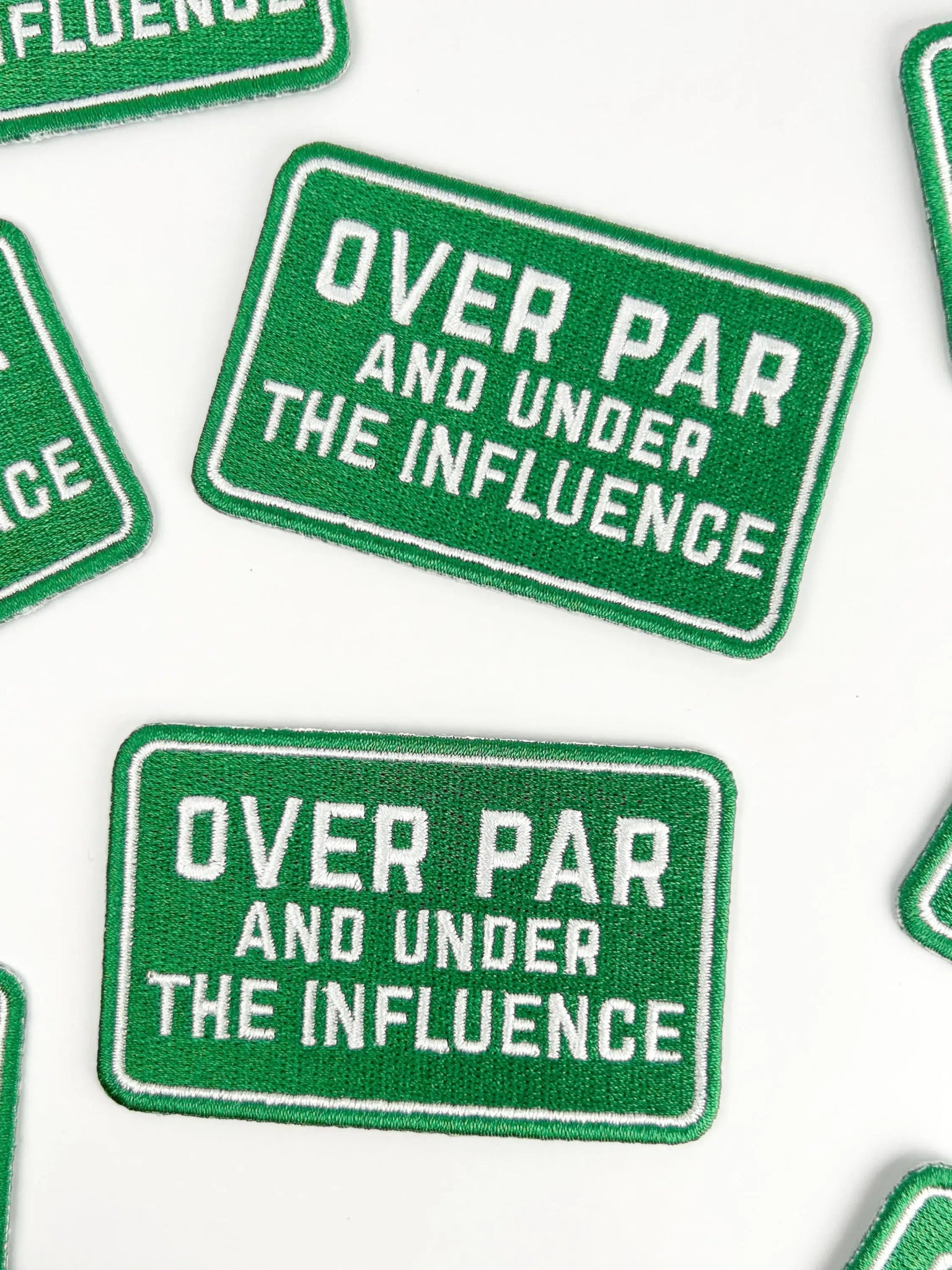 "Over Par and Under the Influence" Funny Golf Iron On Patch - Wander Together Outfitters