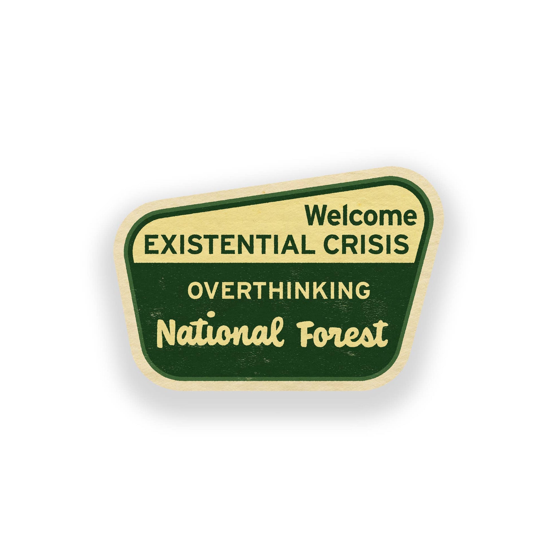 “Overthinking National Forest” Vinyl Sticker - Wander Together Outfitters