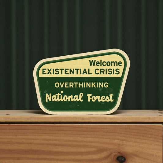 “Overthinking National Forest” Vinyl Sticker - Wander Together Outfitters