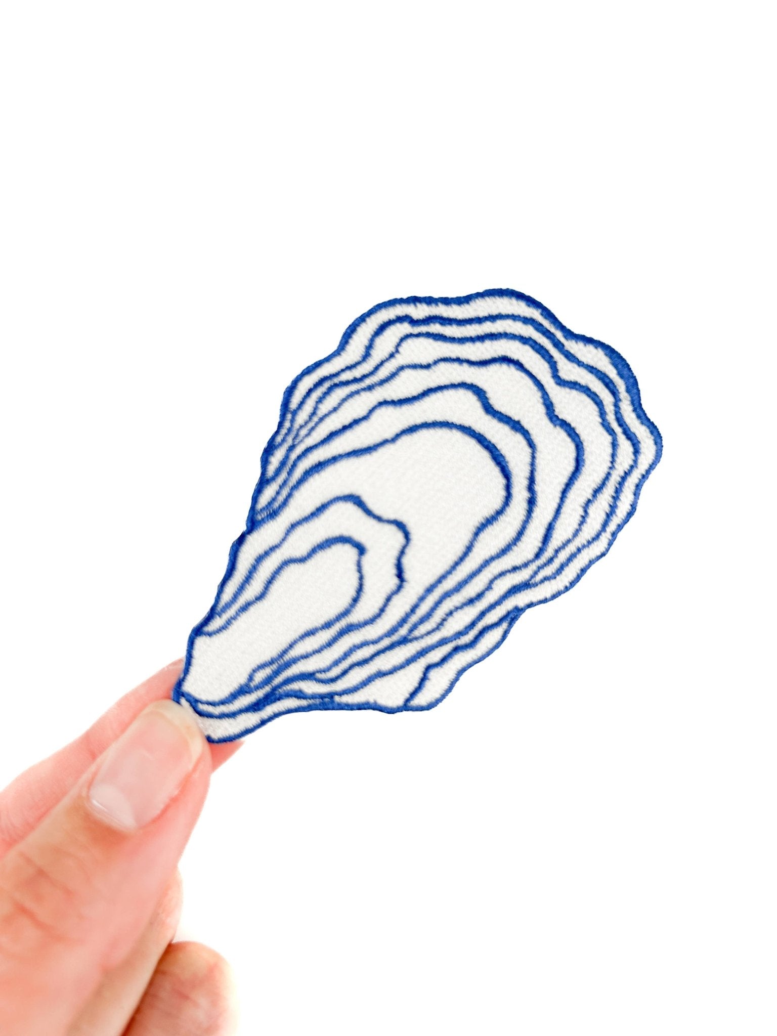 Oyster Patch Coastal Embroidered Iron On Patch - Wander Together Outfitters