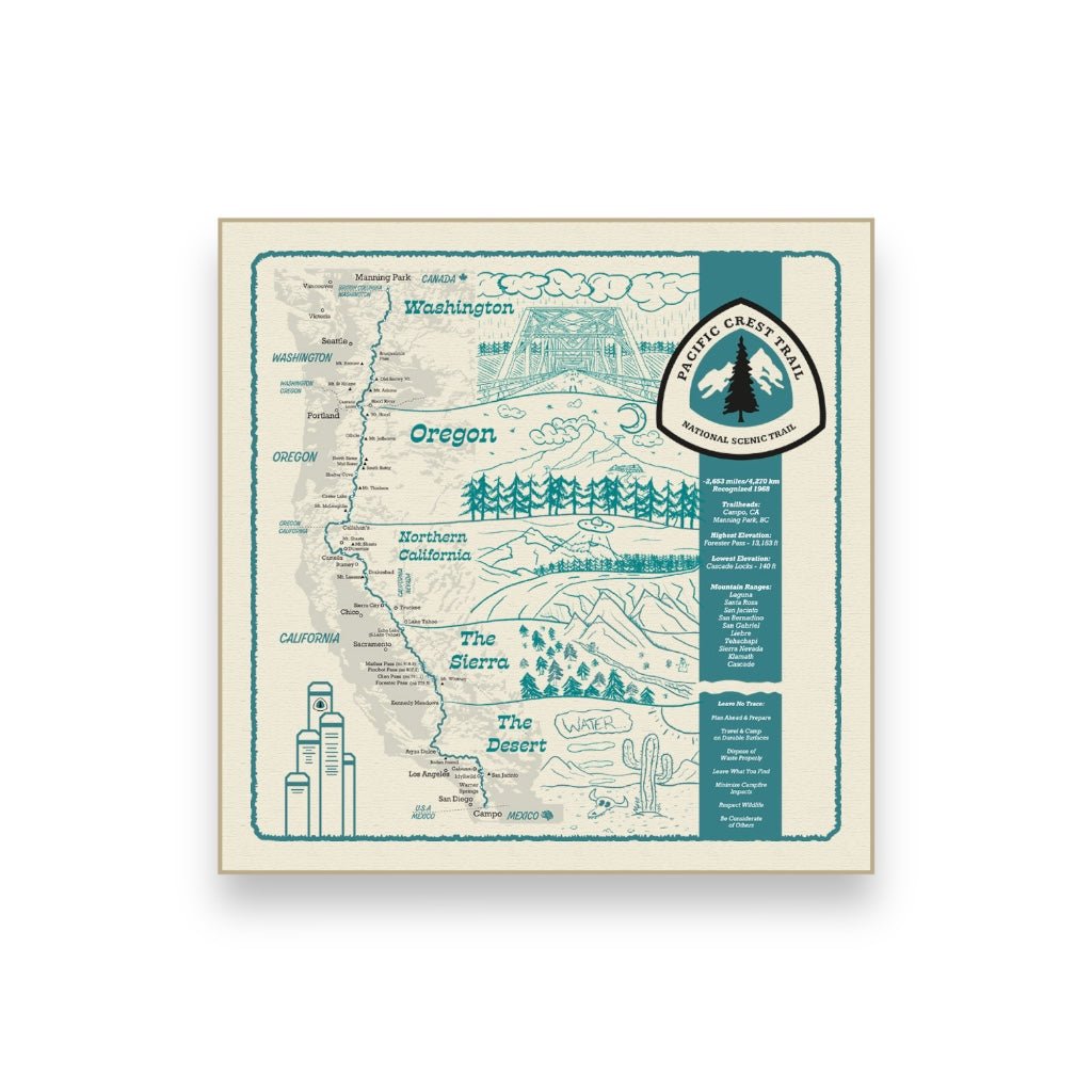 Pacific Crest Trail Bandana - Wander Together Outfitters