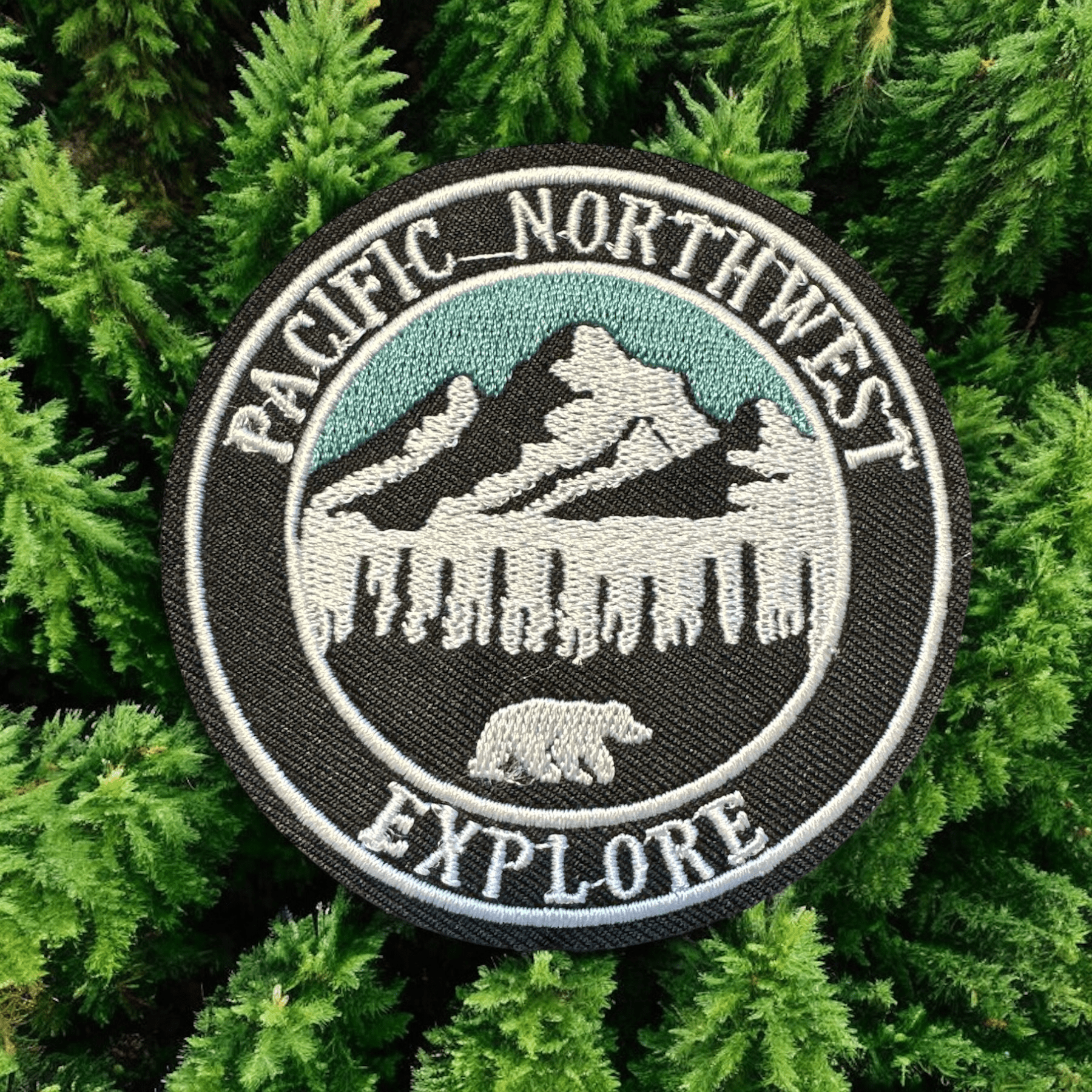 Pacific Northwest Explore Embroidered Iron On Patch - Wander Together Outfitters