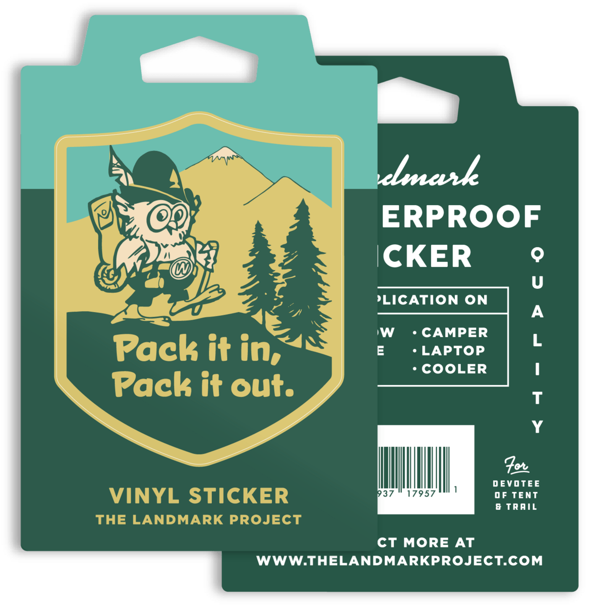 Pack It In, Pack It Out Sticker - Wander Together Outfitters