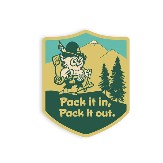 Pack It In, Pack It Out Sticker - Wander Together Outfitters