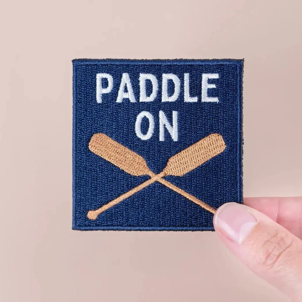 "Paddle On" Embroidered Iron - On Patch - Wander Together Outfitters