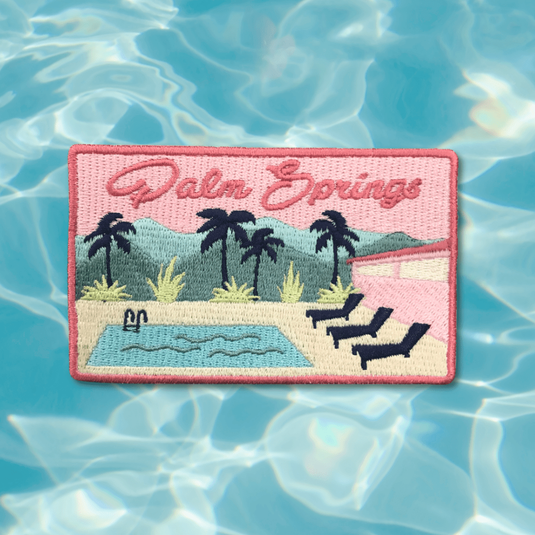 Palm Springs Embroidered Iron On Patch - Wander Together Outfitters