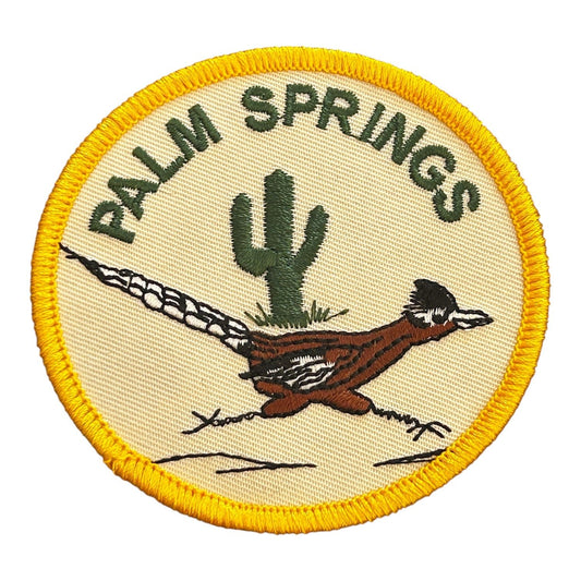 Palm Springs Roadrunner Round Patches - Wander Together Outfitters