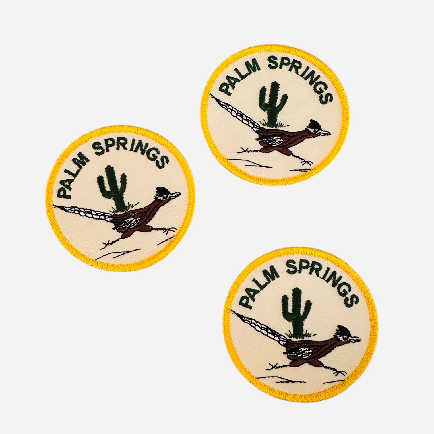 Palm Springs Roadrunner Round Patches - Wander Together Outfitters