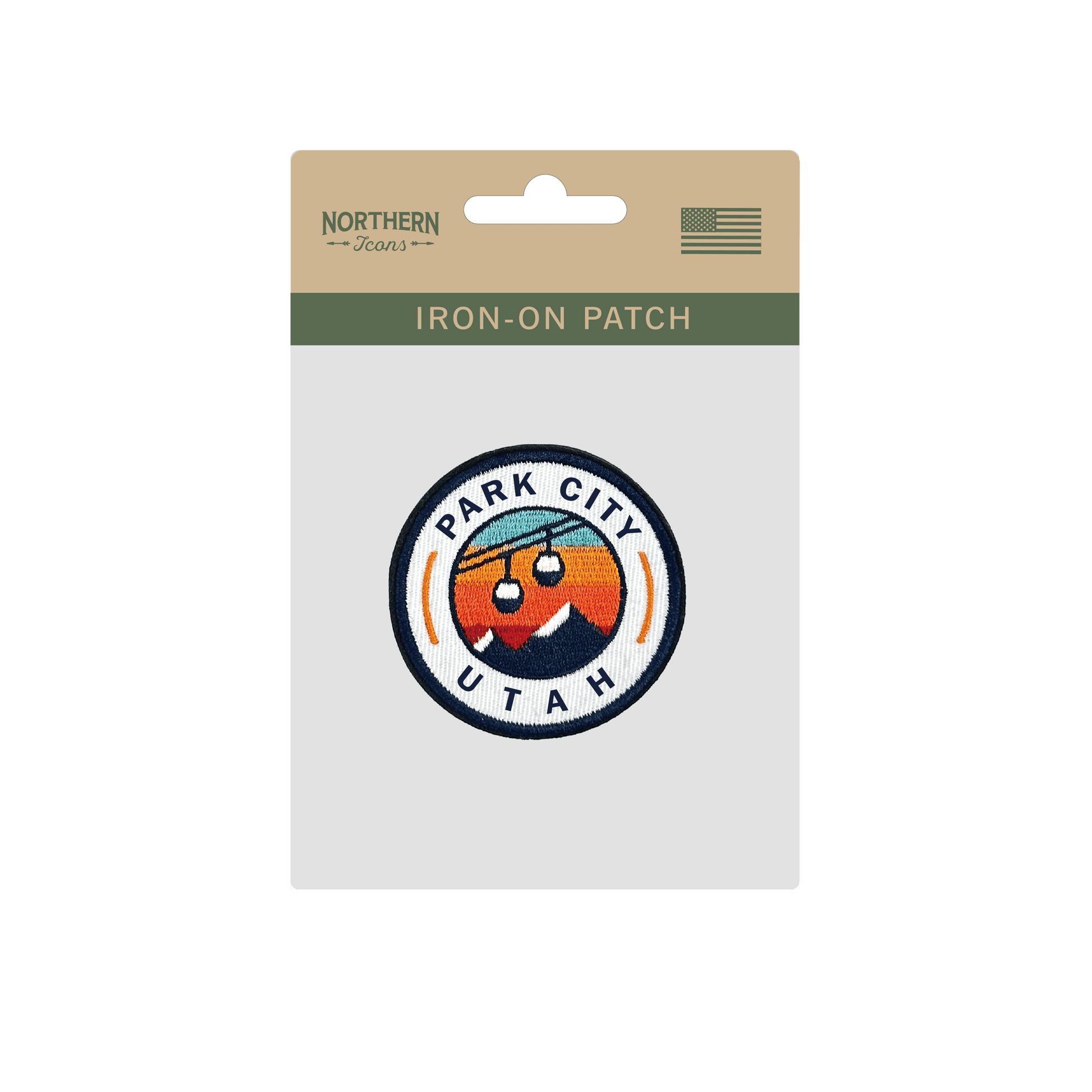 "Park City Utah" Embroidered Mountain Ski Resort Souvenir Iron On Badge Patch - Wander Together Outfitters