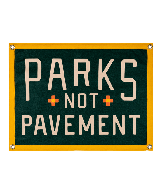 "Parks Not Pavement" Camp Flag - Wander Together Outfitters