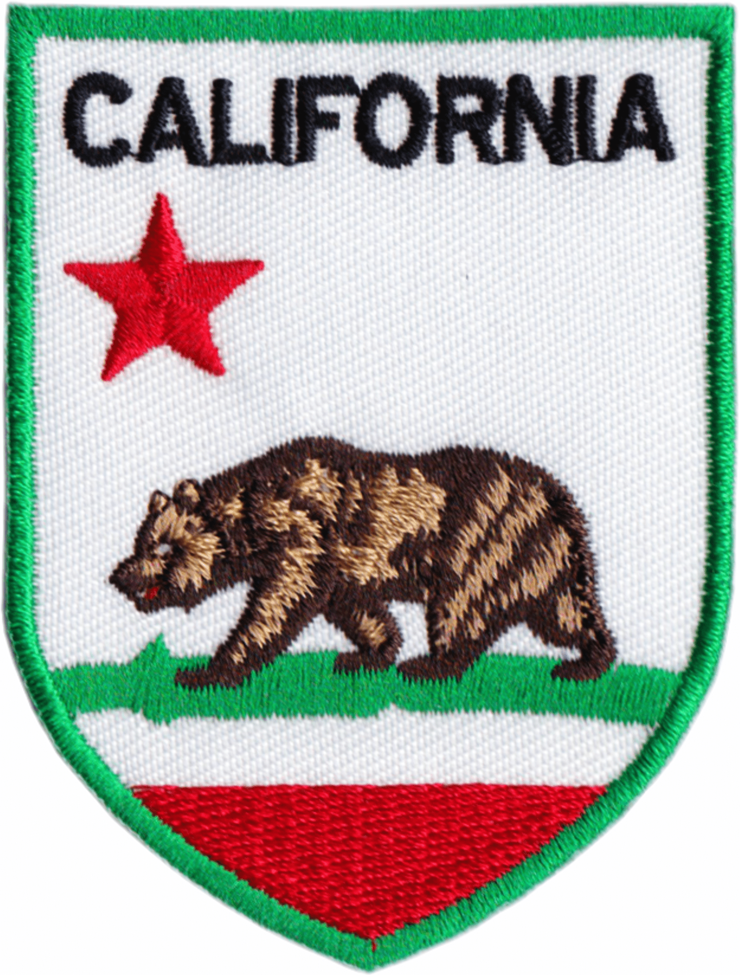 Patch - Flag - California - Classic Badge Shaped - Wander Together Outfitters