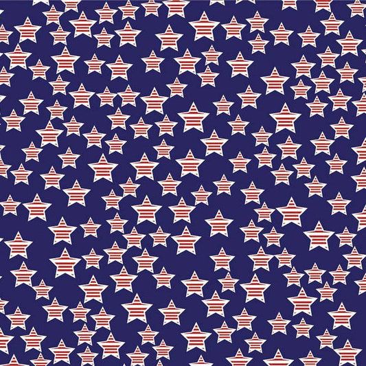 Patriotic American Stars Oversized Bandana, 22" x 22" - Wander Together Outfitters