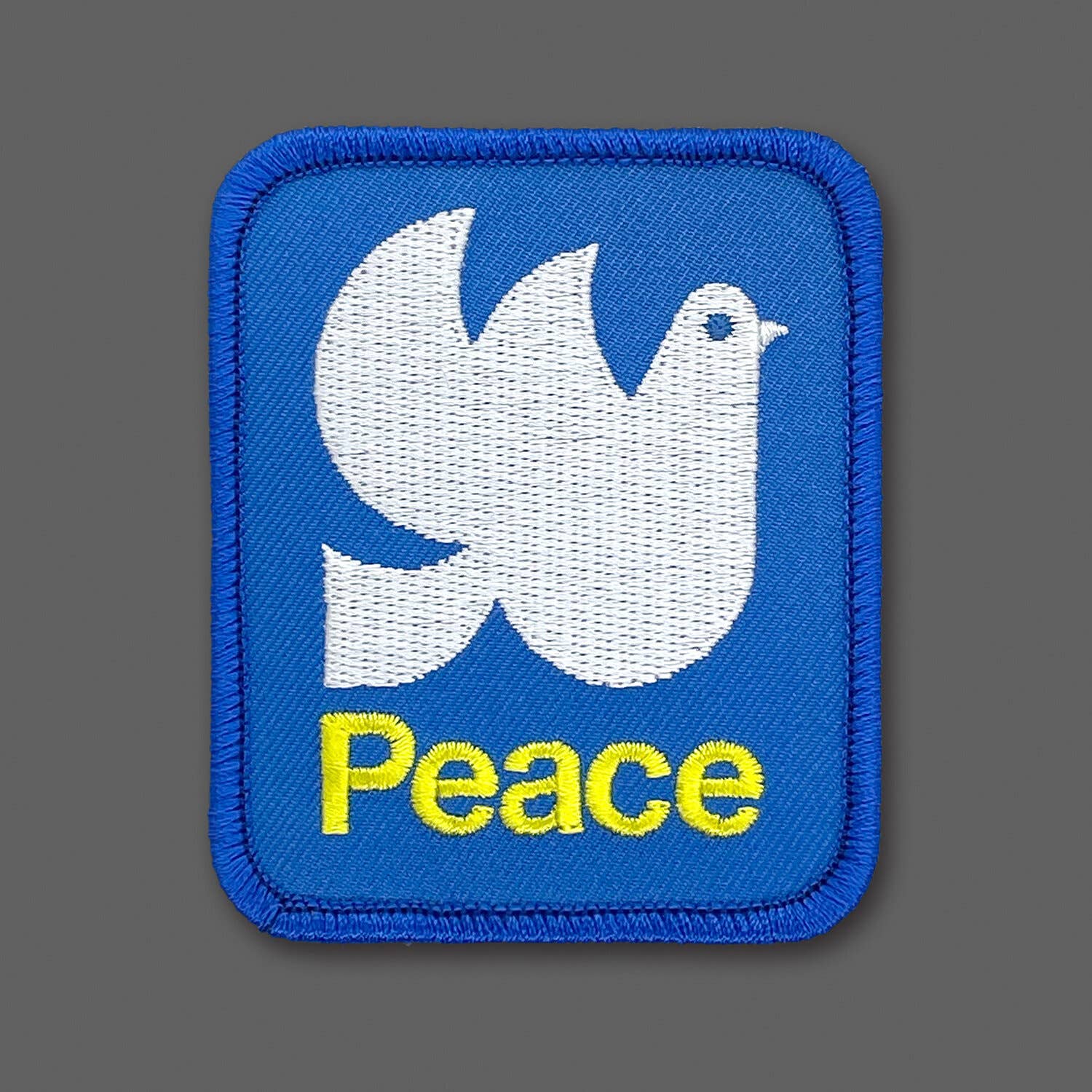 “Peace" Dove Embroidered Iron On Patch - Wander Together Outfitters