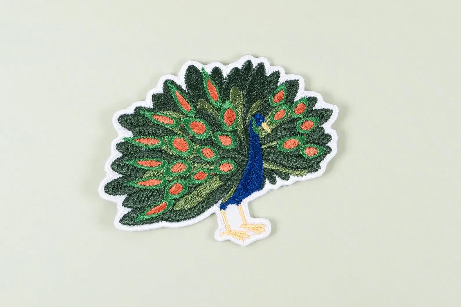Peacock Embroidered Iron On Patch Bird Feather Hats Jackets - Wander Together Outfitters
