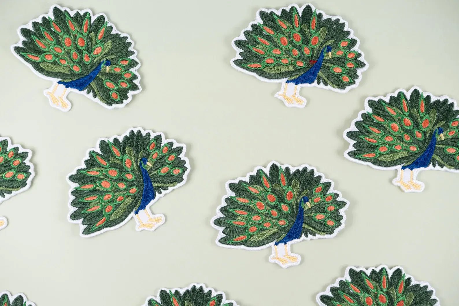 Peacock Embroidered Iron On Patch Bird Feather Hats Jackets - Wander Together Outfitters